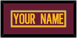 Washington Nameplate - Home Burgundy - Single Mat 2
