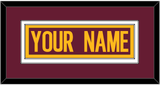 Washington Nameplate - Home Burgundy - Double Mat 2
