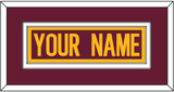 Washington Nameplate - Home Burgundy - Double Mat 2