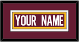 Washington Nameplate - Home Burgundy (2020-2021) - Double Mat 3