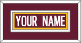 Washington Nameplate - Home Burgundy (2020-2021) - Double Mat 3