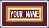 Washington Nameplate - Home Burgundy (2020-2021) - Triple Mat 2