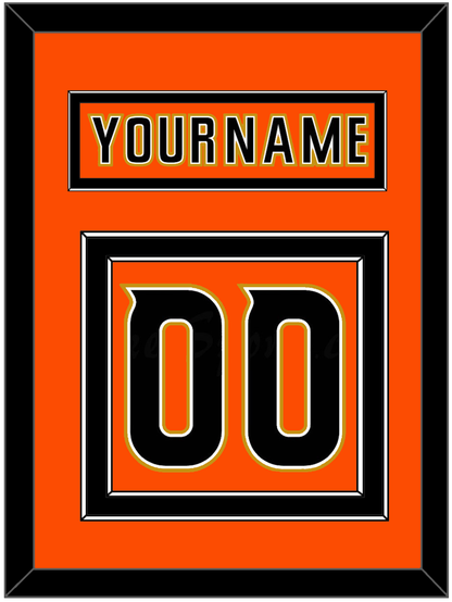 Anaheim Nameplate & Number (Back) - 2014 Stadium Series Orange - Signature Tier 3