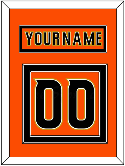 Anaheim Nameplate & Number (Back) - 2014 Stadium Series Orange - Signature Tier 3