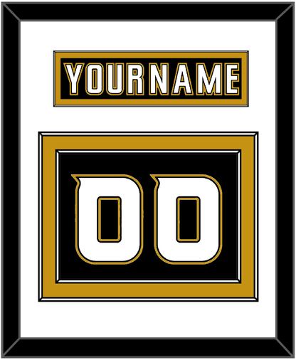 Anaheim Nameplate & Number (Back) - Home Black (2006-2014) - Signature Tier 1