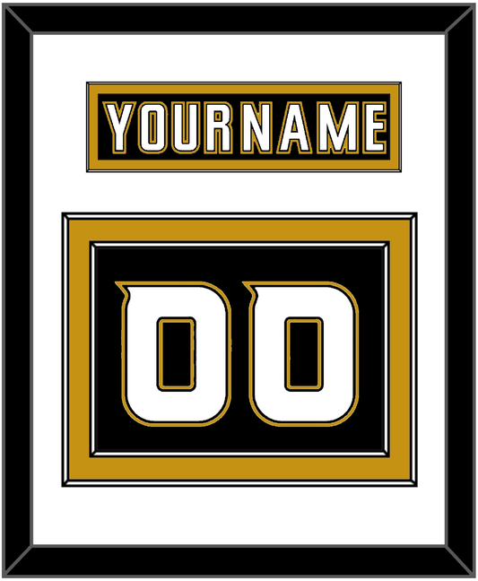Anaheim Nameplate & Number (Back) - Home Black (2006-2014) - Signature Tier 1
