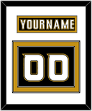 Anaheim Nameplate & Number (Back) - Home Black (2006-2014) - Double Mat 1