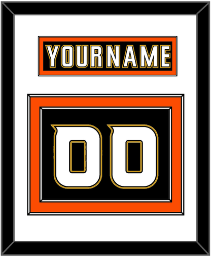 Anaheim Nameplate & Number (Back) - Home Black (2006-2014) - Signature Tier 2