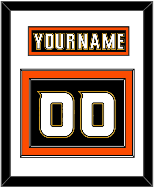 Anaheim Nameplate & Number (Back) - Home Black (2006-2014) - Signature Tier 2