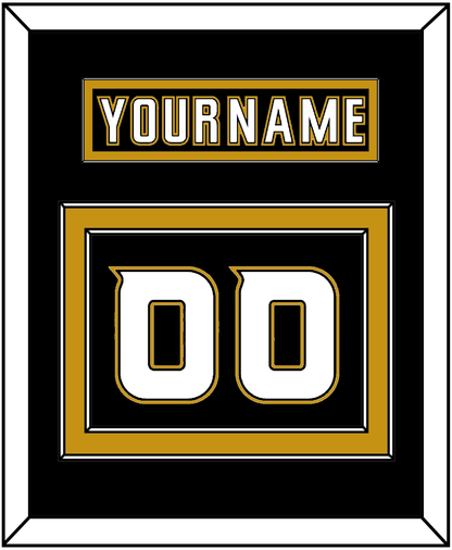 Anaheim Nameplate & Number (Back) - Home Black (2006-2014) - Signature Tier 3