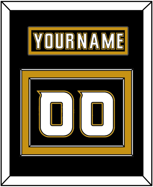 Anaheim Nameplate & Number (Back) - Home Black (2006-2014) - Signature Tier 3