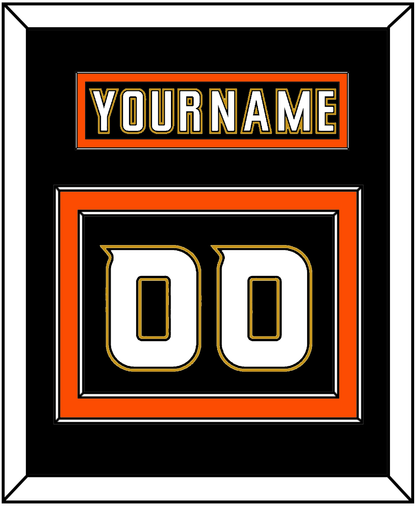 Anaheim Nameplate & Number (Back) - Home Black (2006-2014) - Signature Tier 4