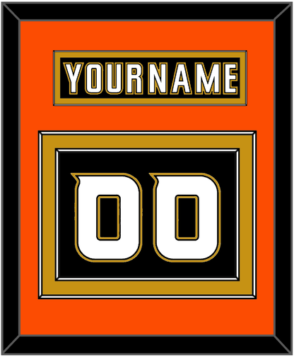 Anaheim Nameplate & Number (Back) - Home Black (2006-2014) - Signature Tier 5