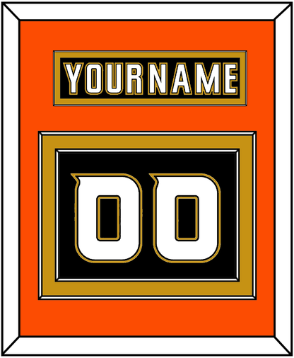 Anaheim Nameplate & Number (Back) - Home Black (2006-2014) - Signature Tier 5