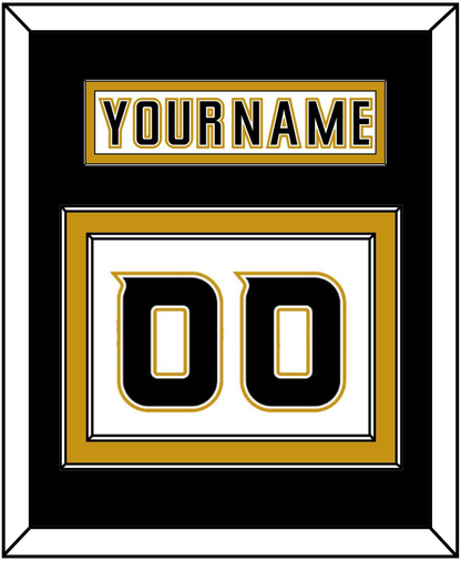 Anaheim Nameplate & Number (Back) - Road White (2006-2014) - Signature Tier 2