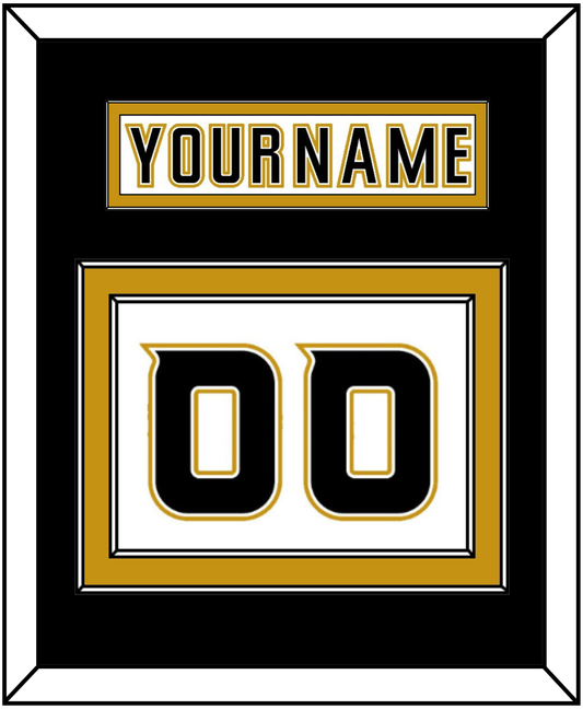 Anaheim Nameplate & Number (Back) - Road White (2006-2014) - Signature Tier 2