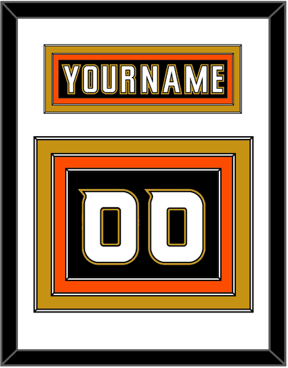 Anaheim Nameplate & Number (Back) - Home Black (2006-2014) - Premier Tier 1