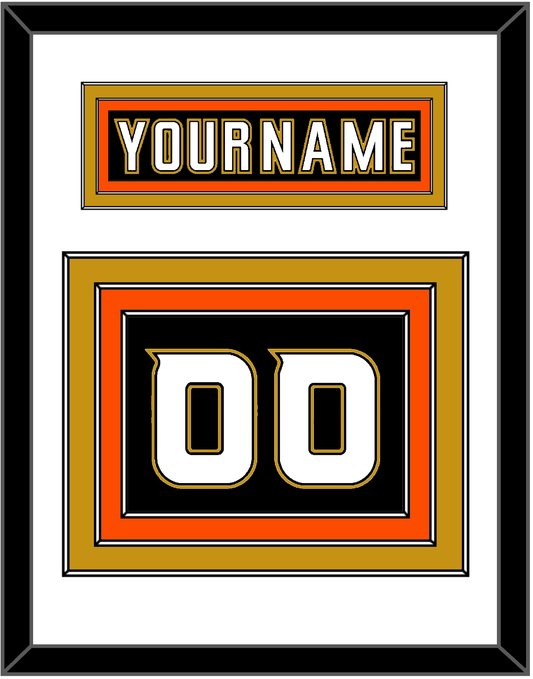 Anaheim Nameplate & Number (Back) - Home Black (2006-2014) - Premier Tier 1