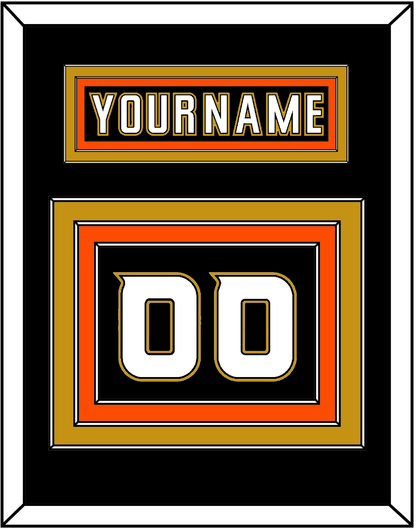 Anaheim Nameplate & Number (Back) - Home Black (2006-2014) - Premier Tier 2