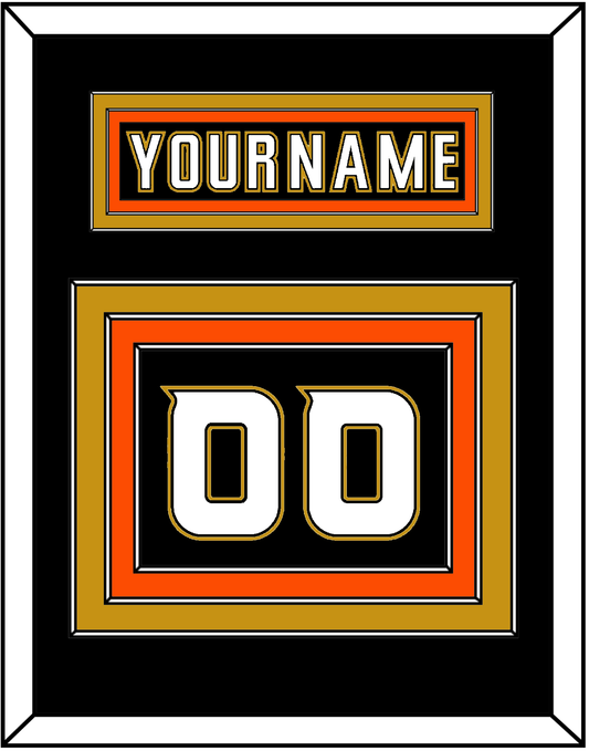 Anaheim Nameplate & Number (Back) - Home Black (2006-2014) - Premier Tier 2