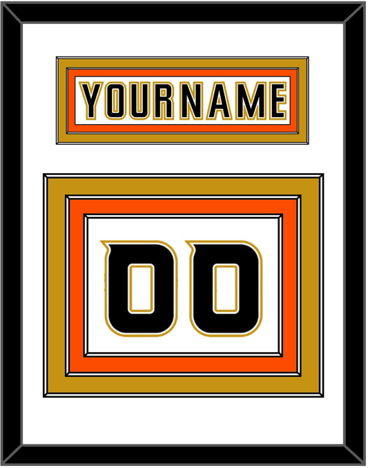 Anaheim Nameplate & Number (Back) - Road White (2006-2014) - Premier Tier 2