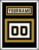 Anaheim Nameplate & Number (Back) - Road White (2006-2014) - Triple Mat 3