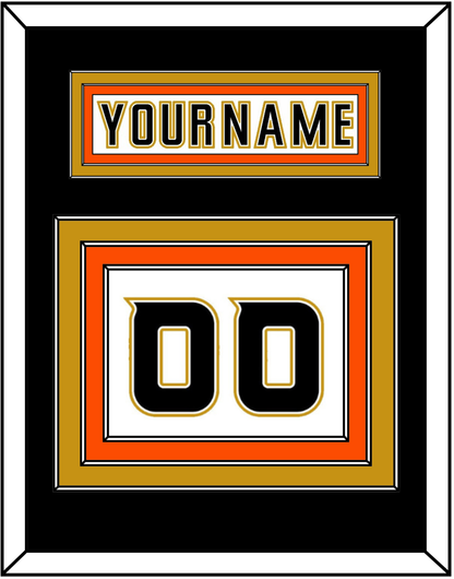 Anaheim Nameplate & Number (Back) - Road White (2006-2014) - Premier Tier 4