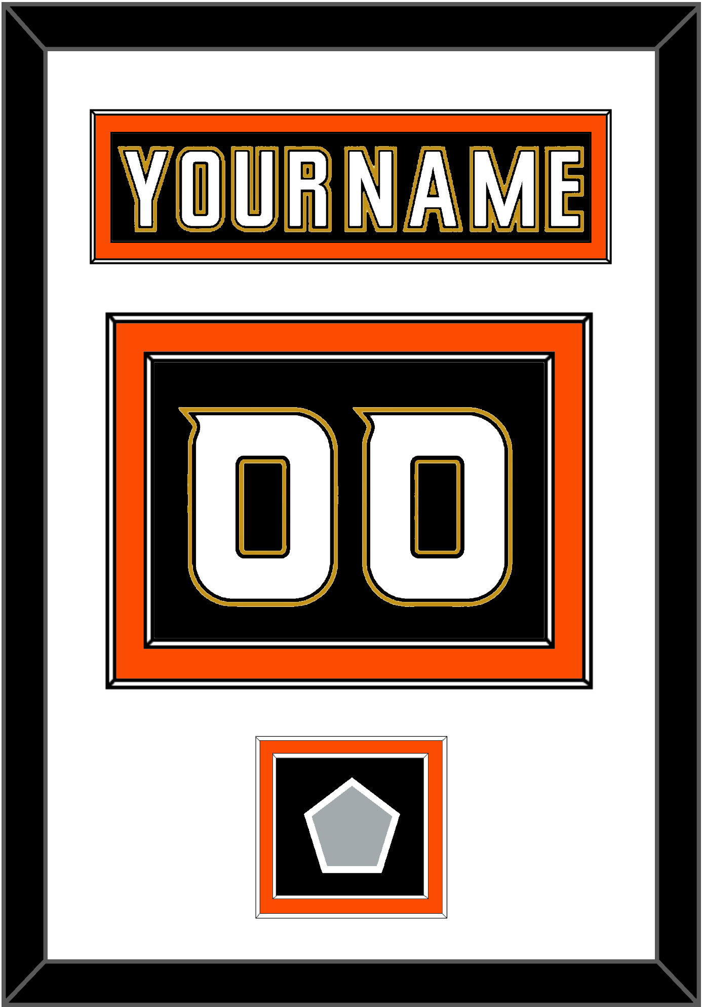Anaheim Nameplate & Number (Back) With Stanley Cup Finals Patch - Home Black (2006-2014) - Signature Tier 2