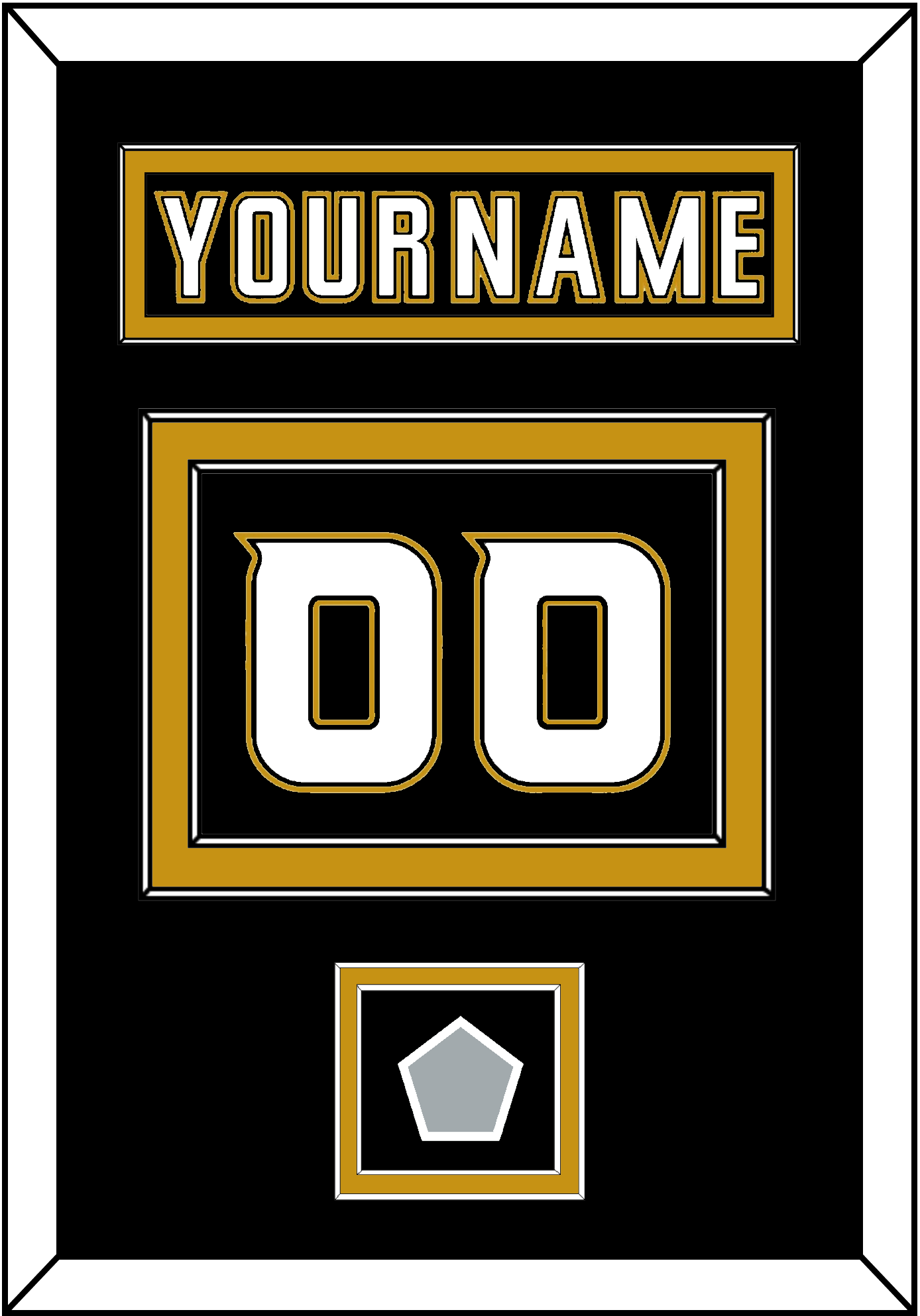 Anaheim Nameplate & Number (Back) With Stanley Cup Finals Patch - Home Black (2006-2014) - Signature Tier 3