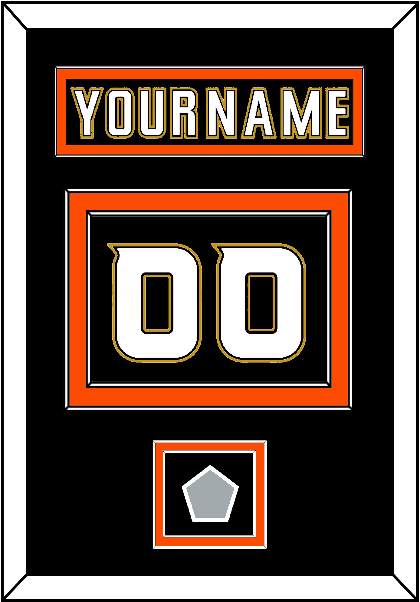 Anaheim Nameplate & Number (Back) With Stanley Cup Champions Patch - Home Black (2006-2014) - Signature Tier 4