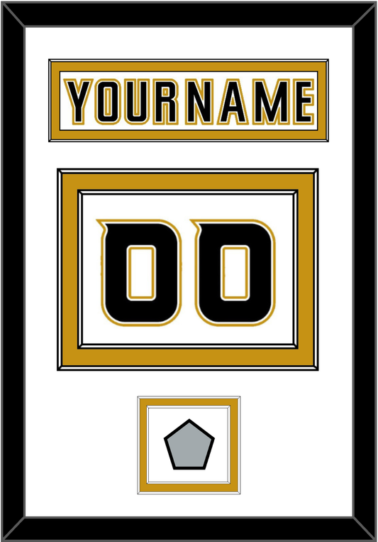 Anaheim Nameplate & Number (Back) With Stanley Cup Finals Patch - Road White (2006-2014) - Signature Tier 1