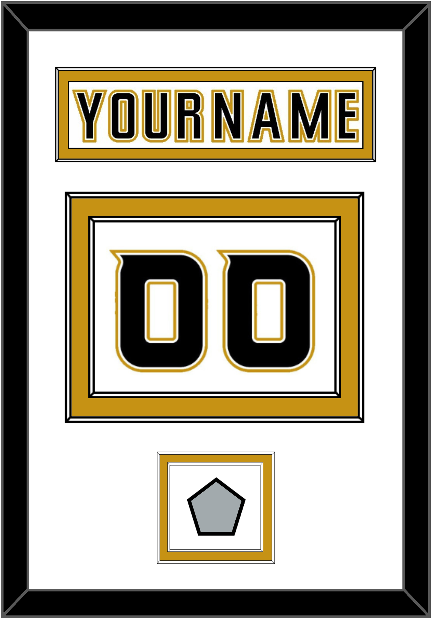 Anaheim Nameplate & Number (Back) With Stanley Cup Champions Patch - Road White (2006-2014) - Signature Tier 1