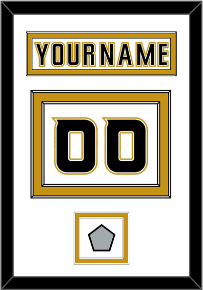 Anaheim Nameplate & Number (Back) With Stanley Cup Champions Patch - Road White (2006-2014) - Signature Tier 1