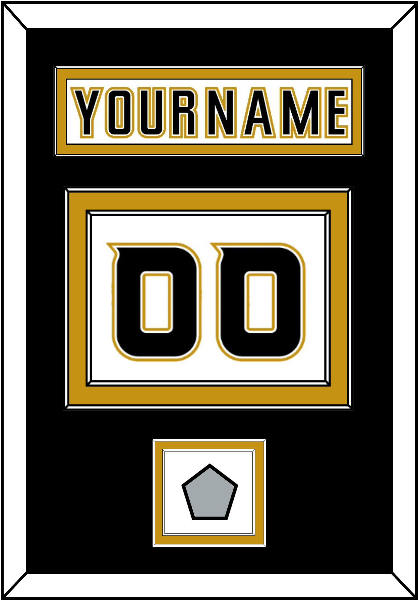 Anaheim Nameplate & Number (Back) With Stanley Cup Finals Patch - Road White (2006-2014) - Signature Tier 2