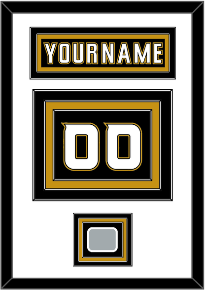 Anaheim Nameplate & Number (Back) With Stanley Cup Champions Patch - Home Black (2006-2014) - Premier Tier 1