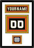 Anaheim Nameplate & Number (Back) With Stanley Cup Finals Patch - Home Black (2006-2014) - Triple Mat 2
