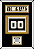 Anaheim Nameplate & Number (Back) With Stanley Cup Champions Patch - Home Black (2006-2014) - Triple Mat 3