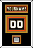 Anaheim Nameplate & Number (Back) With Stanley Cup Finals Patch - Home Black (2006-2014) - Triple Mat 4