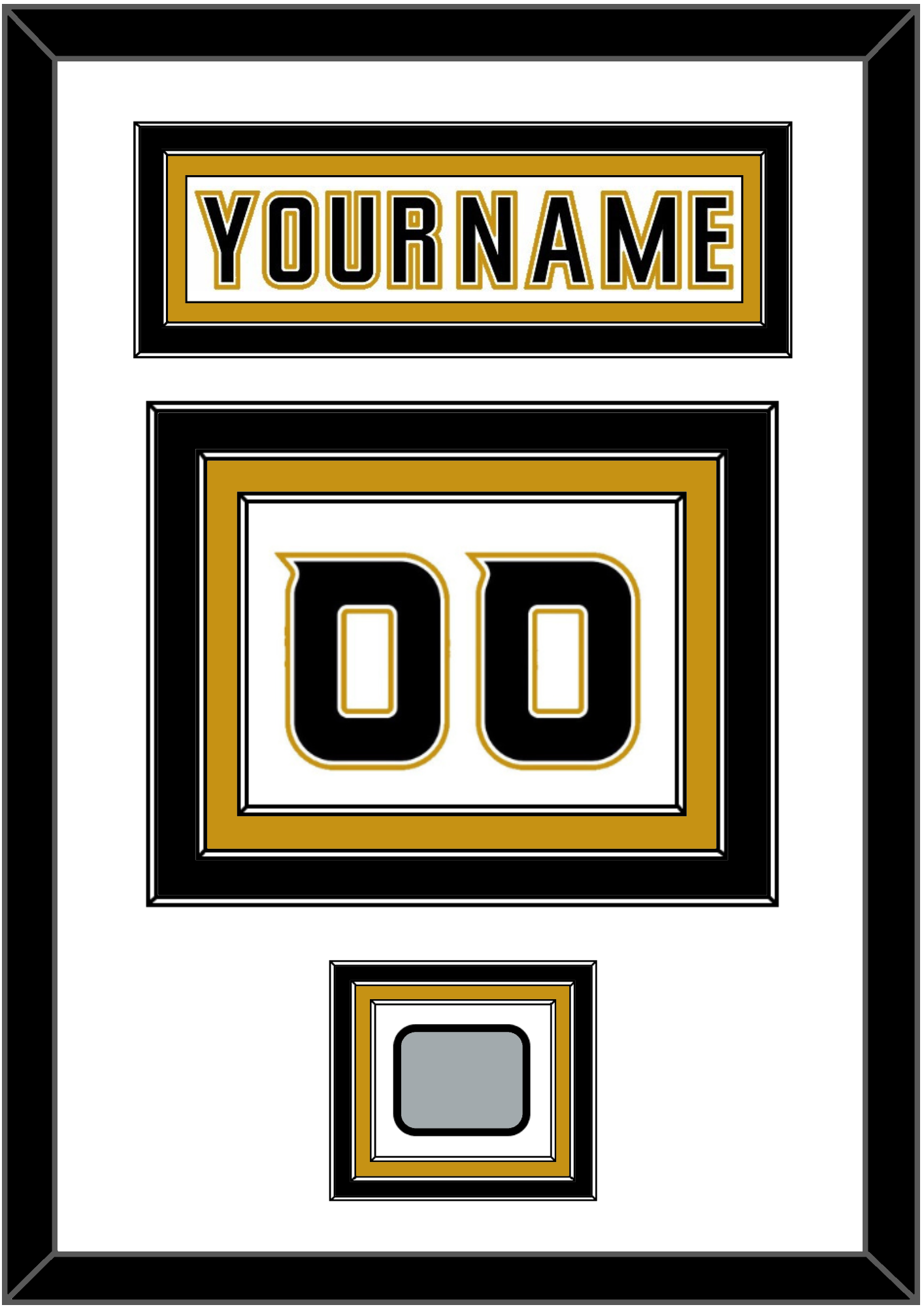 Anaheim Nameplate & Number (Back) With Stanley Cup Finals Patch - Road White (2006-2014) - Premier Tier 1