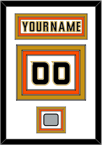Anaheim Nameplate & Number (Back) With Stanley Cup Champions Patch - Road White (2006-2014) - Premier Tier 2