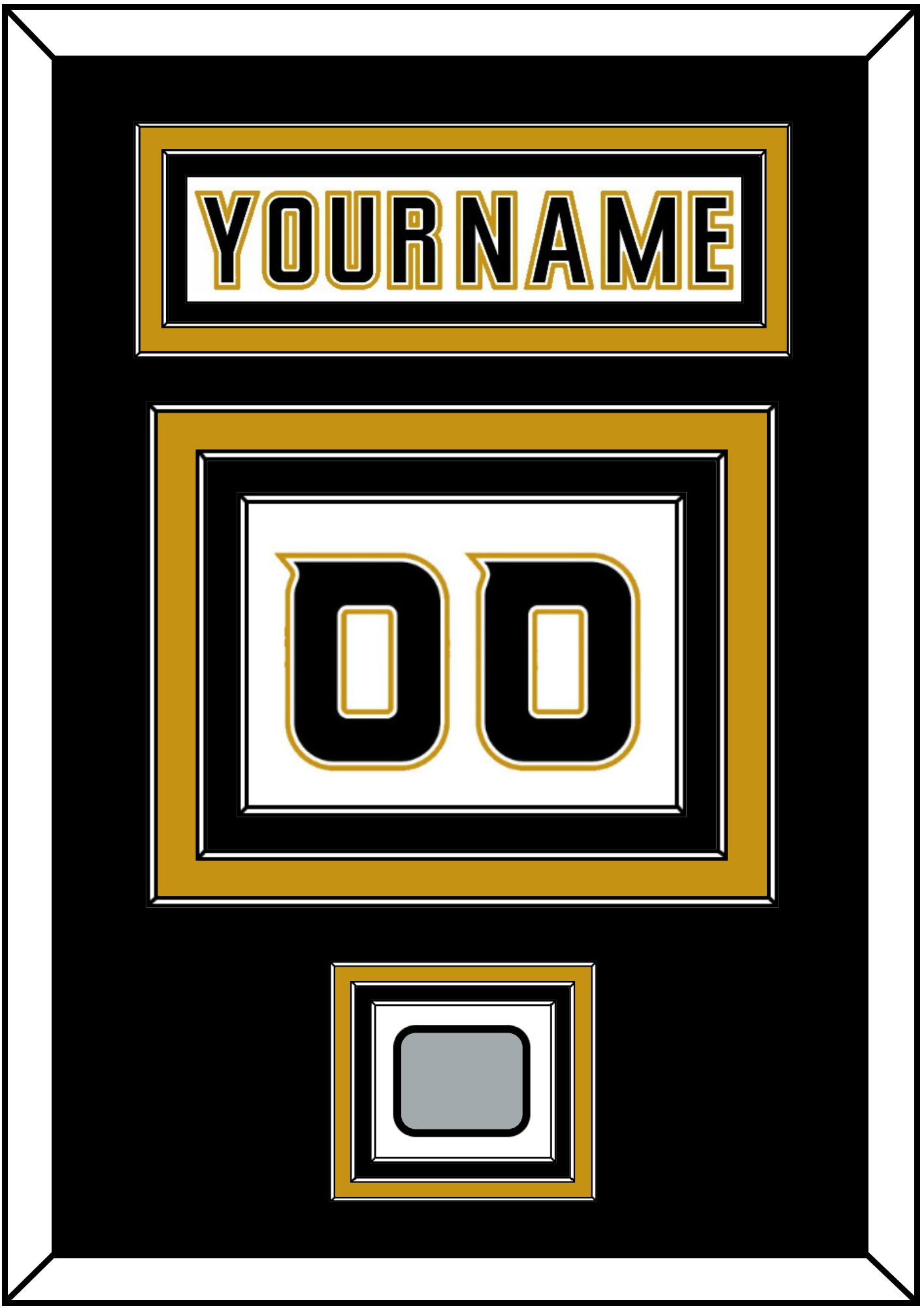 Anaheim Nameplate & Number (Back) With Stanley Cup Finals Patch - Road White (2006-2014) - Premier Tier 3