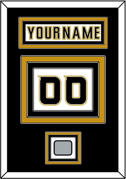 Anaheim Nameplate & Number (Back) With Stanley Cup Finals Patch - Road White (2006-2014) - Premier Tier 3