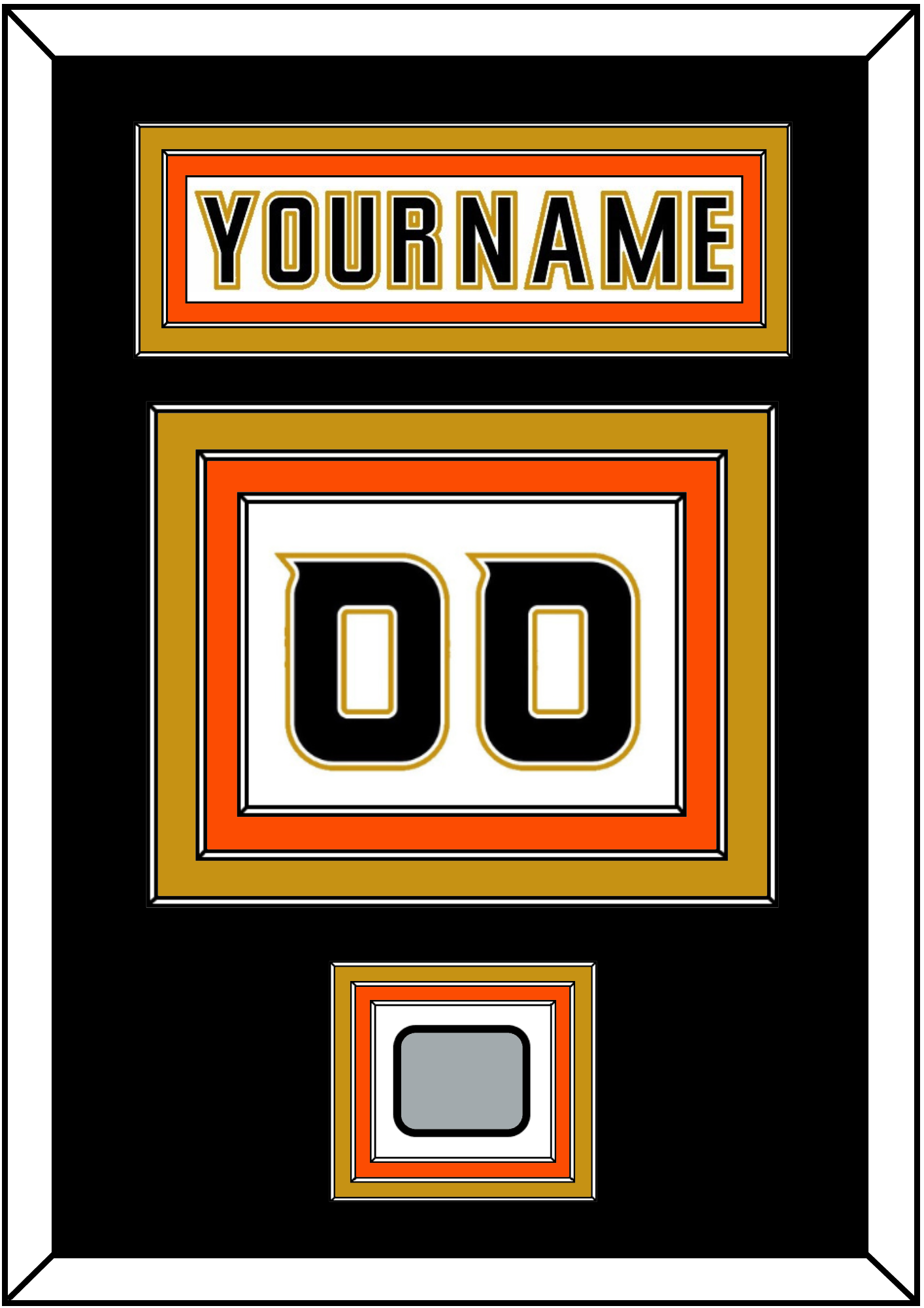 Anaheim Nameplate & Number (Back) With Stanley Cup Champions Patch - Road White (2006-2014) - Premier Tier 4
