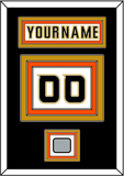Anaheim Nameplate & Number (Back) With Stanley Cup Finals Patch - Road White (2006-2014) - Triple Mat 4