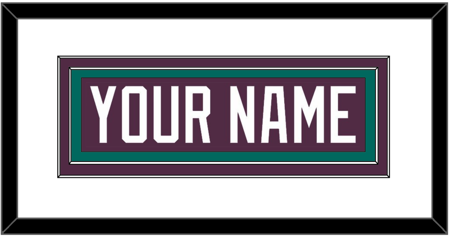 Anaheim Nameplate - Road Purple (1993-2006) - Signature Tier 1