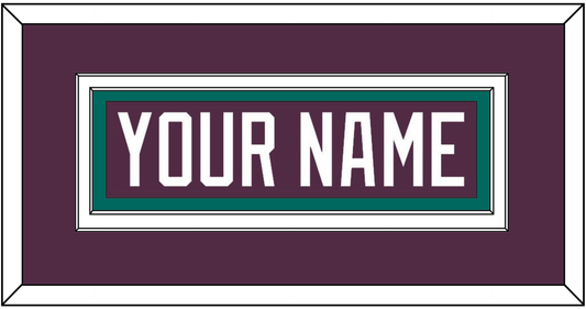 Anaheim Nameplate - Road Purple (1993-2006) - Signature Tier 2