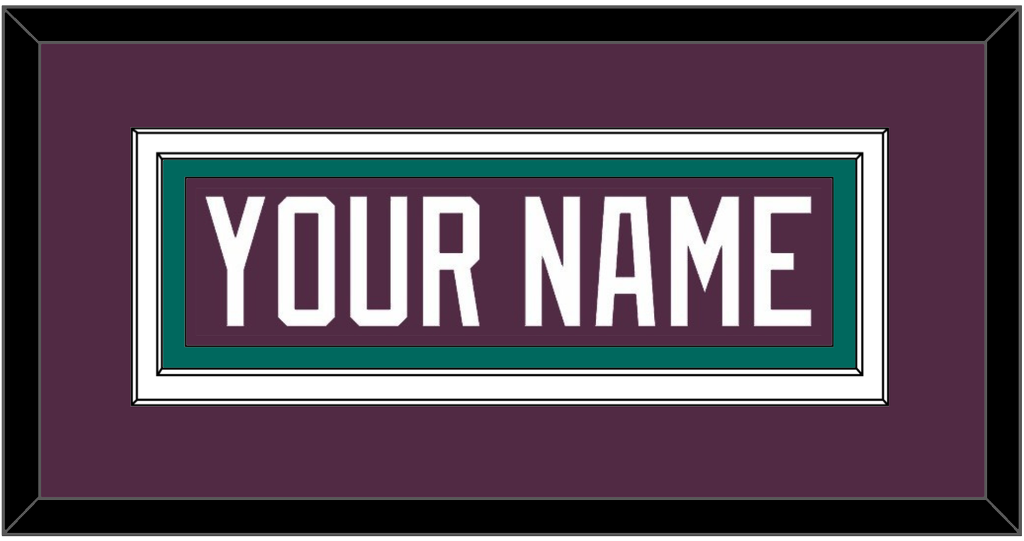 Anaheim Nameplate - Road Purple (1993-2006) - Signature Tier 2