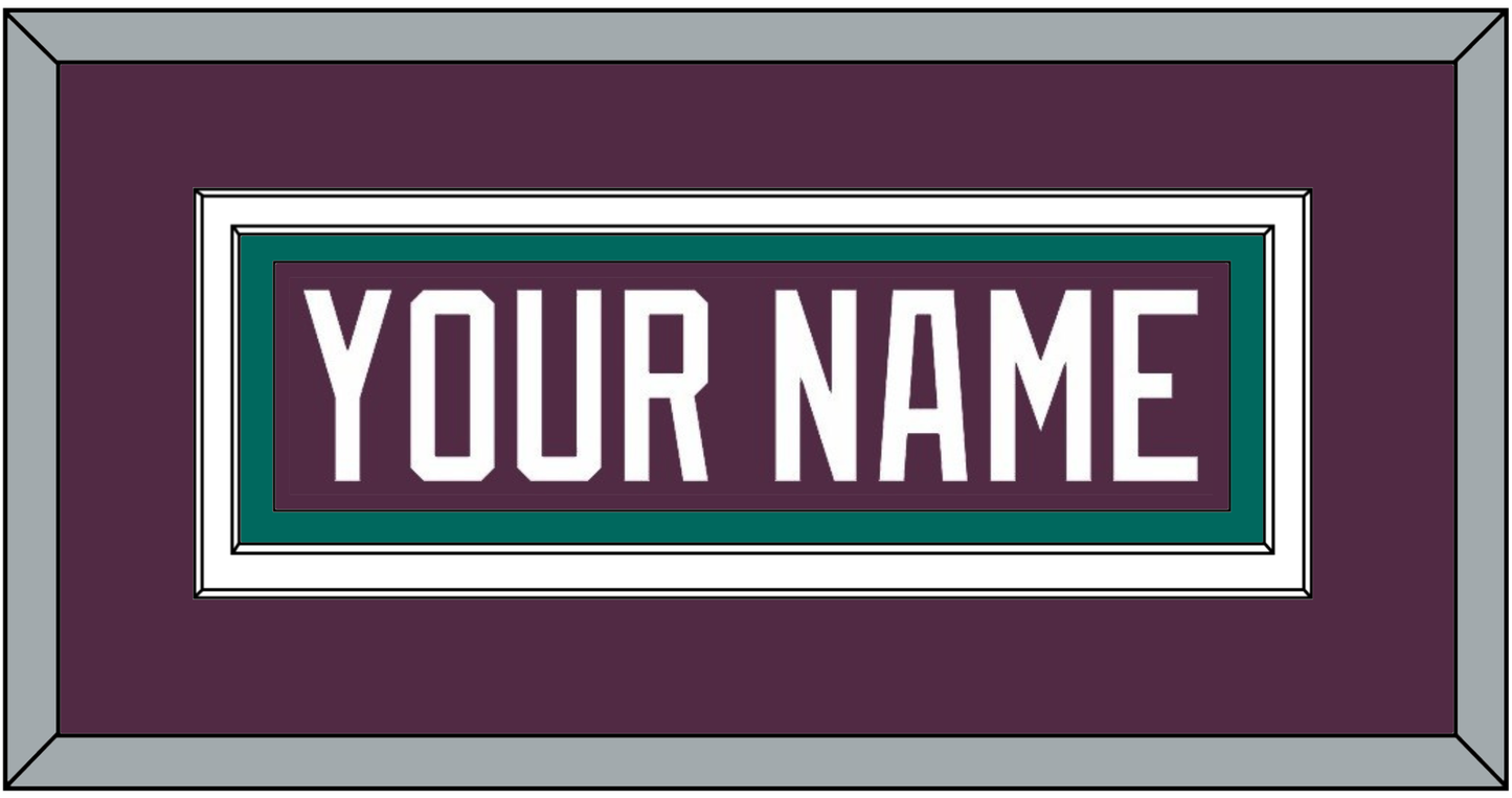 Anaheim Nameplate - Road Purple (1993-2006) - Signature Tier 2