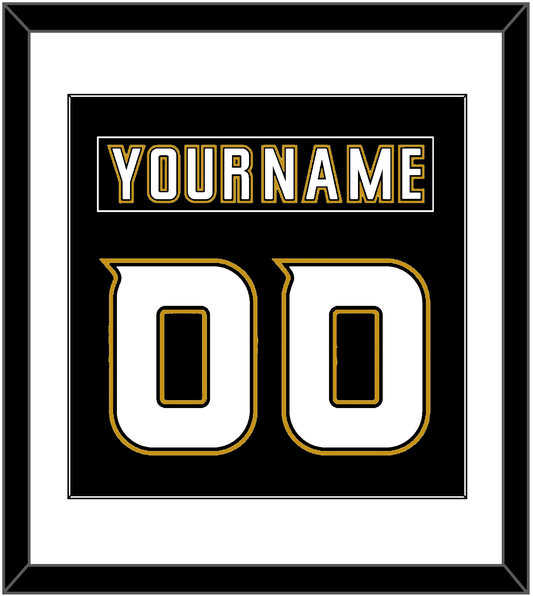 Anaheim Nameplate & Number (Back) Combined - Home Black (2006-2014) - Essential Tier 1