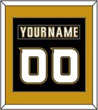 Anaheim Nameplate & Number (Back) Combined - Home Black (2006-2014) - Single Mat 2